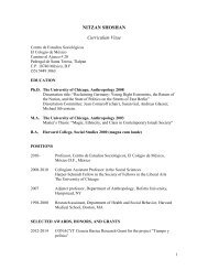 CV full version (PDF) - Centro de Estudios Sociológicos - El Colegio ...