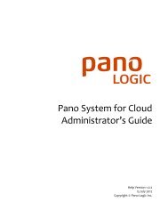 Pano System for Cloud Administrator's Guide - Pano Logic