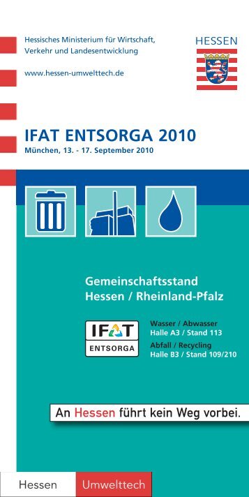 IFAT ENTSORGA 2010 - Ingenieurkammer Hessen