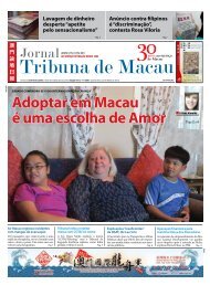 Adoptar em Macau Ã© uma escolha de Amor FÃ¡tima Almeida - JTM