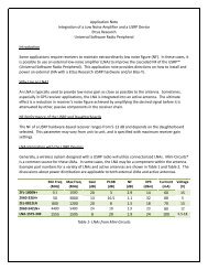 Application Note Integration of a Low Noise ... - Ettus Research