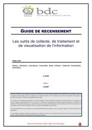 Guide de recensement des outils de collecte, de traitement et de ...