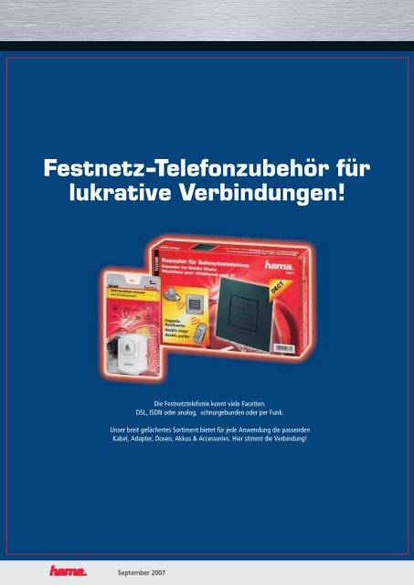 Festnetz-Telefonzubehör für lukrative Verbindungen!