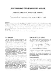 system analyze of the windkessel models - Czech Technical ...