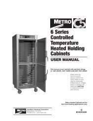 6 Series Controlled Temperature Heated Holding Cabinets