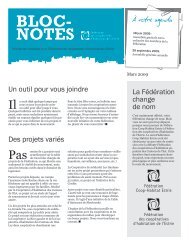 FCHE-bulletin mars 2009.pdf - CoopÃ©ratives d'habitation