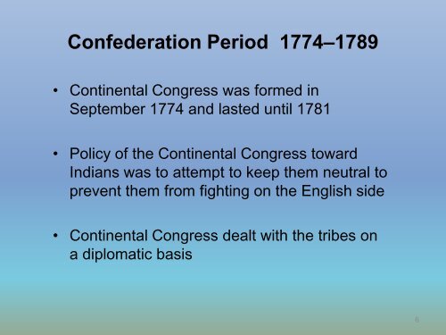 Federal Indian Policy 1492âPresent - U.S. Army Corps of Engineers