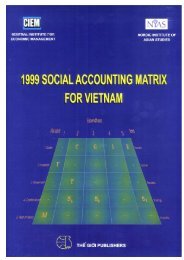 a 1999 social accounting matrix for vietnam