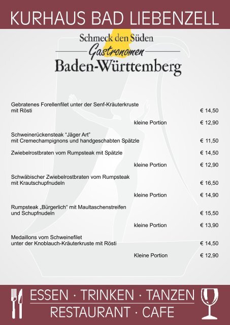 Weinkarte - Bad Liebenzell