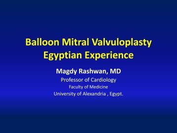 Balloon Mitral Valvuloplasty Egyptian Experience - RM Solutions