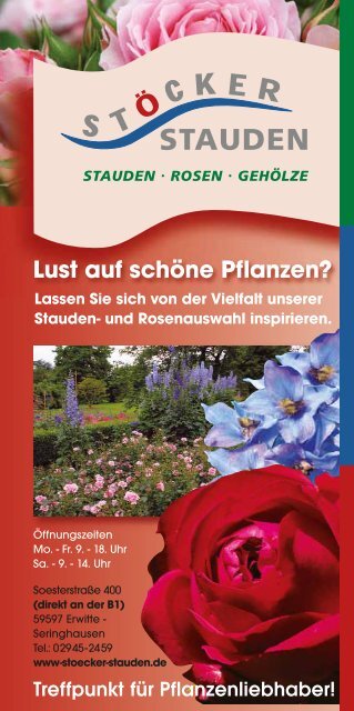 GarTenkalender 2011 - Wirtschaftsförderung Kreis Soest