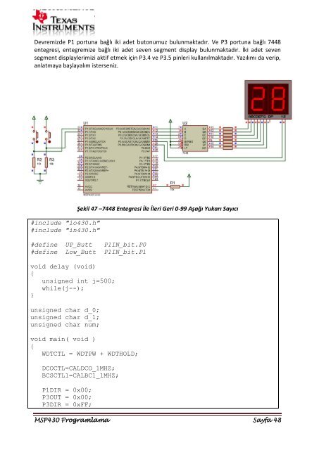 msp430-programlama-notlari-uygulamalar-bilgiler - 320Volt