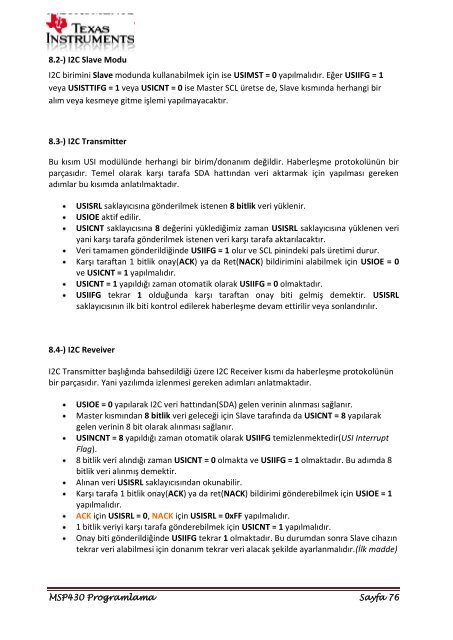 msp430-programlama-notlari-uygulamalar-bilgiler - 320Volt