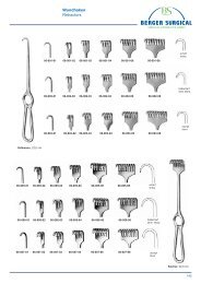 Berger Surgical Catalog 2006 - Retractors