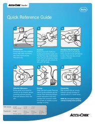 Quick Reference Guide - ACCU-CHEK Insulin Pumps