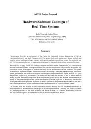 Hardware/Software Codesign of Real-Time Systems - Artes