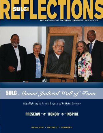 SULC Alumni Judicial Wall of Fame - Southern University Law Center