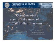 Overview of the events and causes of the 2003 Italian Blackout - diegm