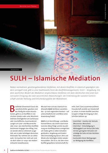 SULH – Islamische Mediation - büro für mediation freiburg