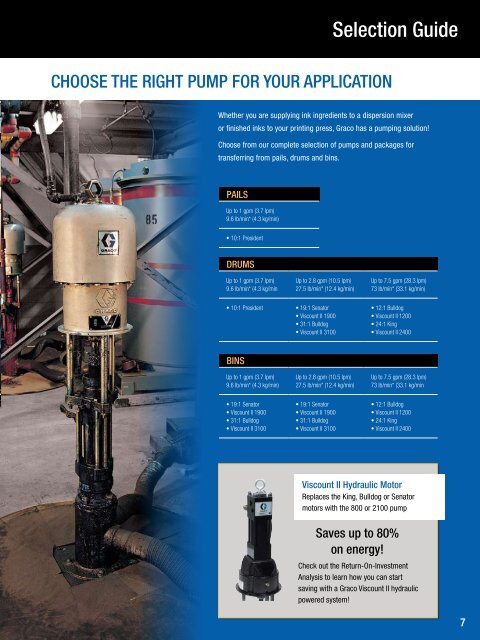 Ink Manufacturing and Printing Solutions Brochure - Graco Inc.