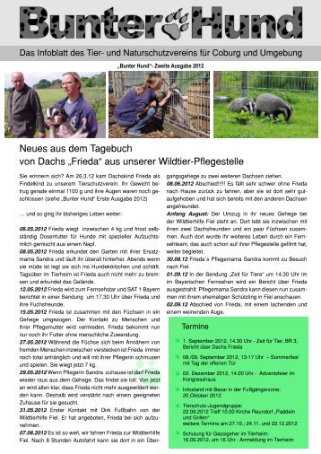 Neues aus dem Tagebuch von Dachs âFriedaâ - Tier- und ...