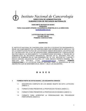 anexo 2 - Instituto Nacional de CancerologÃ­a