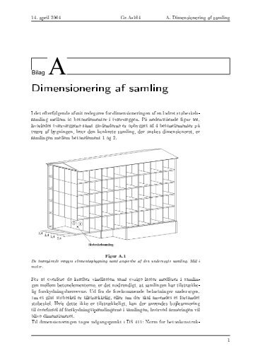 Dimensionering af samling - It.civil.aau.dk