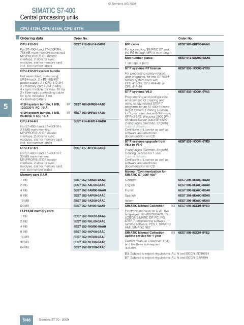 simatic s7-400 - Teknika Otomasyon