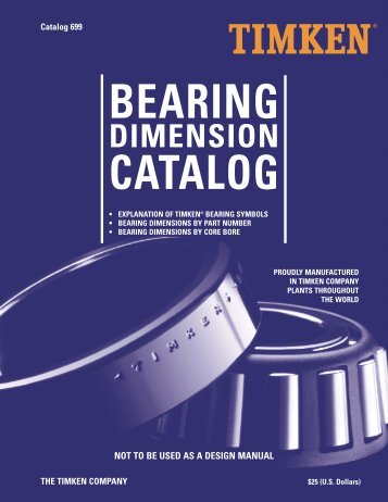 25) Timken Bearing Dimension Catalogue - R & M Bearings