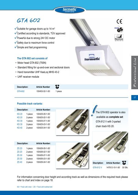 Tormatic gta 602