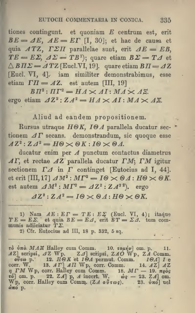 Apollonii Pergaei quae graece exstant cum ... - Wilbourhall.org