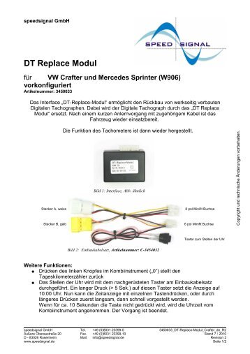 DT Replace Modul - speedsignal.de