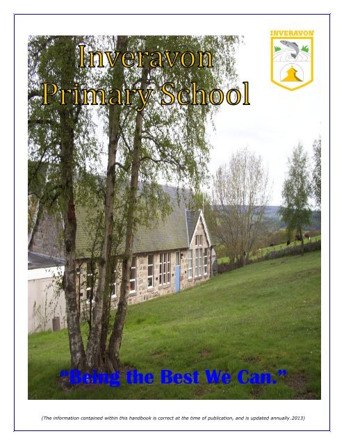 School Handbook - The Moray Council