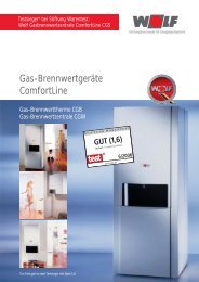 Prospekt CGB/CGW - Wolf (Schweiz) AG