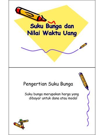 Suku Bunga dan Nilai Waktu Uang