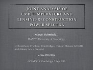 joint analysis of cmb temperature and lensing-reconstruction power ...
