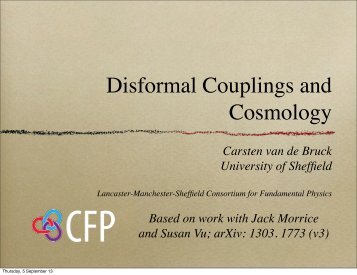 Disformal Couplings and Cosmology