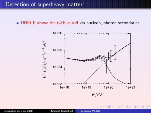 Top-Down Models and UHECRs - rencontres de blois