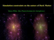 Simulation constraints on the nature of Dark Matter - Centre for ...