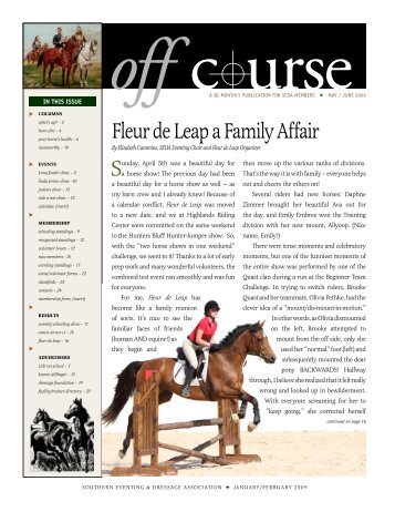 fleur de Leap a family affair - Southern Eventing and Dressage ...