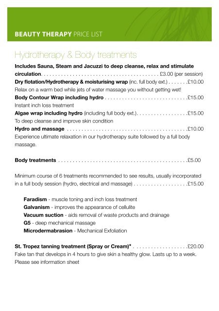hair & beauty treatments - North Lindsey College