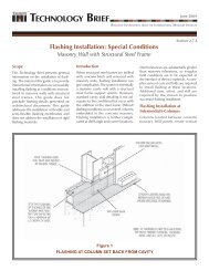 Flashing Installation Steel Frames - International Masonry Institute
