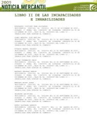 libro ii de las incapacidades e inhabilidades - CÃ¡mara de Comercio ...