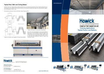 Top Hat Purlins and Battens - Howick Ltd