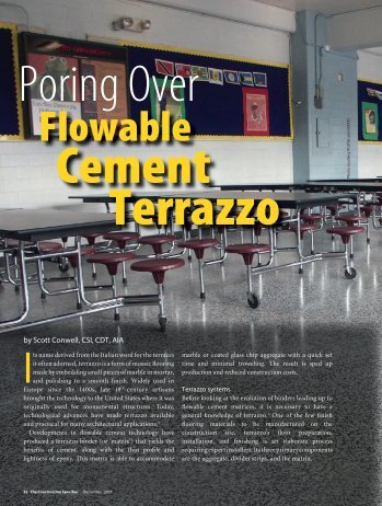 Poring Over Flowable Cement Terrazzo - International Masonry ...