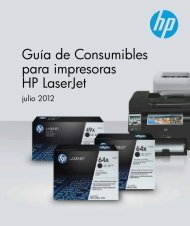 GuÃ­a de Consumibles para impresoras HP LaserJet