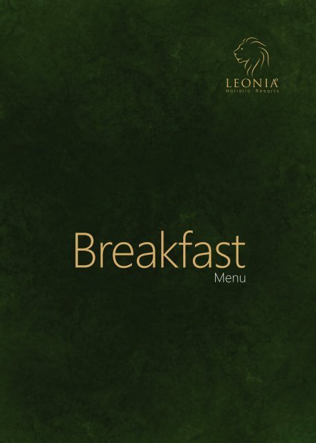 Breakfast - Leonia Holistic Destination