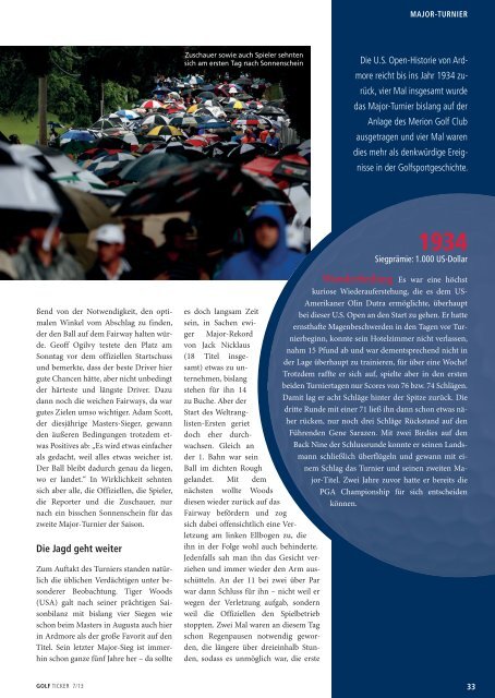 Ausgabe Juli 2013 - Golf Ticker