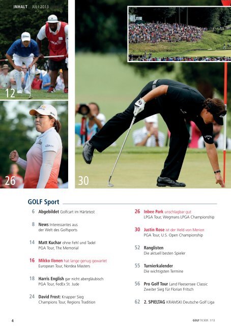 Ausgabe Juli 2013 - Golf Ticker