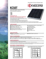MODEL KC50T - Energy Matters